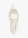 Dune Bridal Collection Beauties Satin High Heel Court Shoes, Ivory