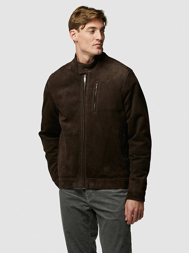 Rodd & Gunn Anchorite Suede Jacket, Carob