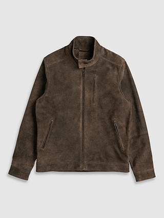 Rodd & Gunn Suede Goatskin Leather Jacket, Seal