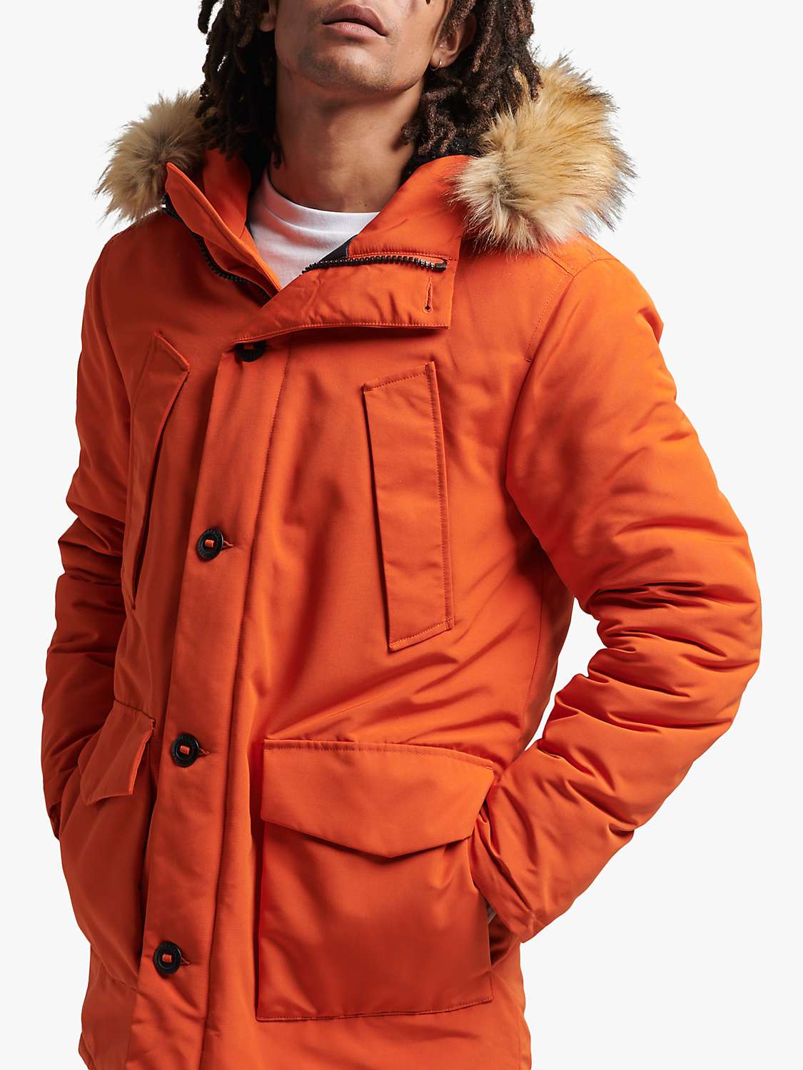 Buy Superdry Hooded Everest Faux Fur Parka Online at johnlewis.com