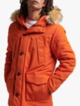 Superdry Hooded Everest Faux Fur Parka, Pureed Pumpkin