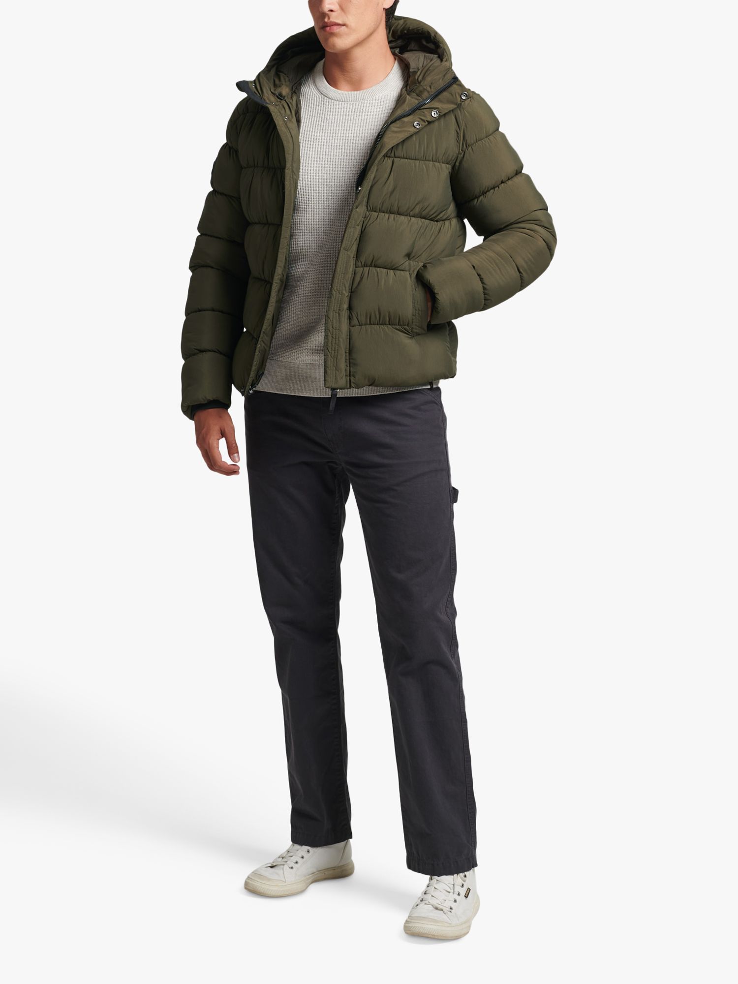 Superdry Hooded XPD Sports Puffer Jacket at John Lewis & Partners