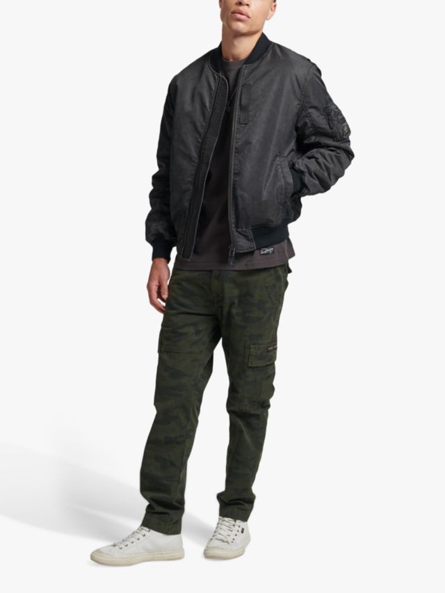 Superdry Vintage MA1 Bomber Jacket, Jet Black, S