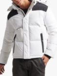 Superdry Hooded Box Quilt Puffer Jacket, Optic