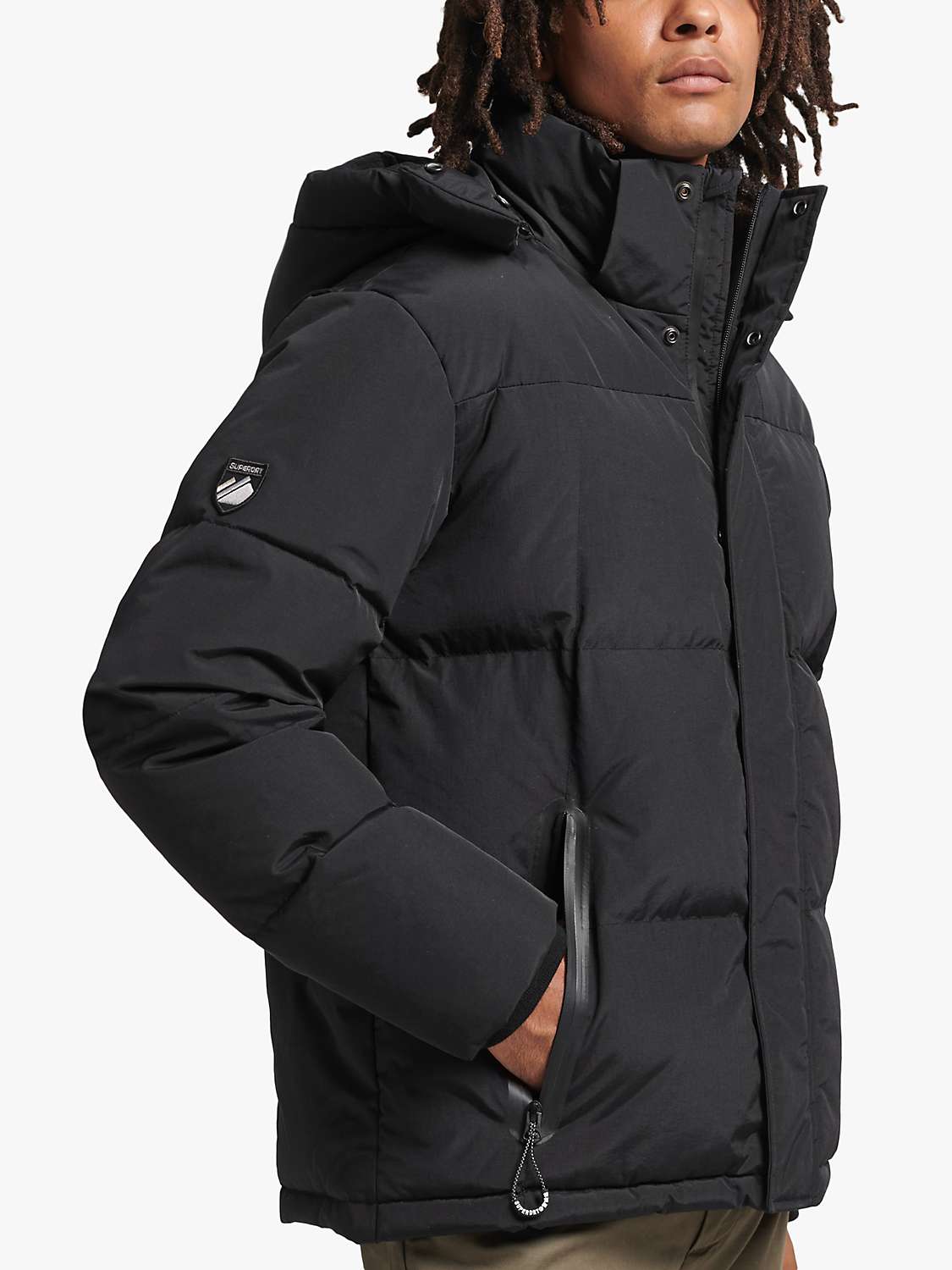 Buy Superdry Hooded Box Quilt Puffer Jacket Online at johnlewis.com