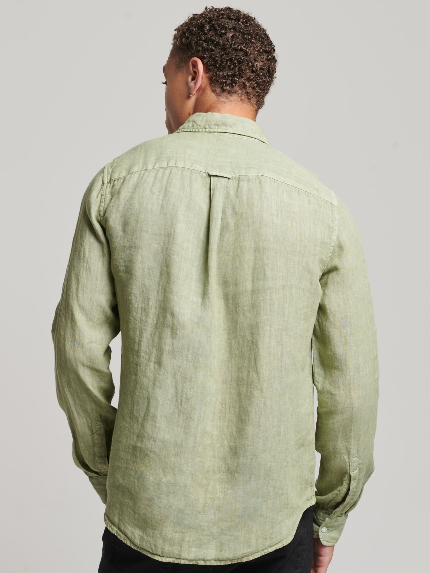 Buy Superdry Casual Linen Long Sleeve Shirt Online at johnlewis.com