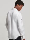 Superdry Casual Linen Long Sleeve Shirt, Optic