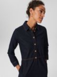 Hobbs Lulu Denim Shirt Dress, Indigo