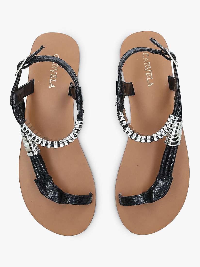 Buy Carvela Klipper Sandals, Black Online at johnlewis.com