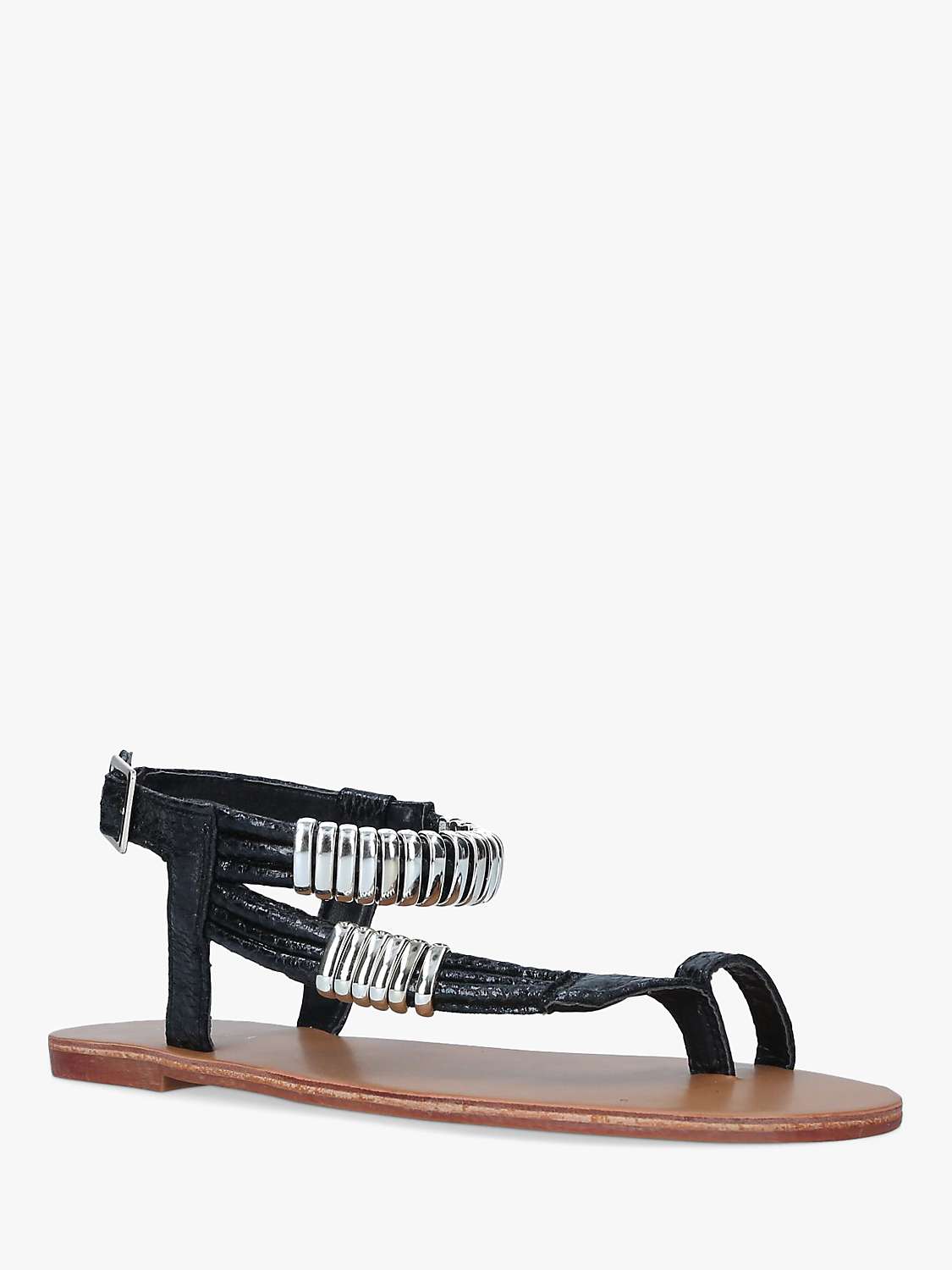 Buy Carvela Klipper Sandals, Black Online at johnlewis.com