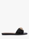 Kurt Geiger London Kensington Patent Sliders, Black