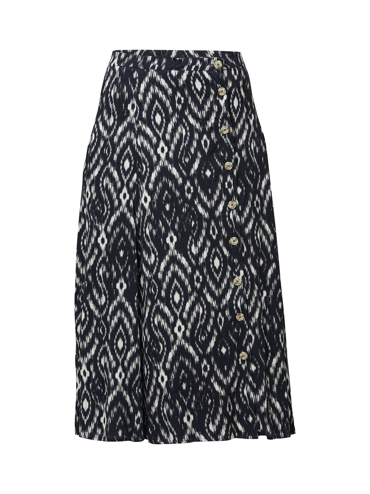 Buy Helen McAlinden Saddie Ikat Print Skirt, Black/White Online at johnlewis.com