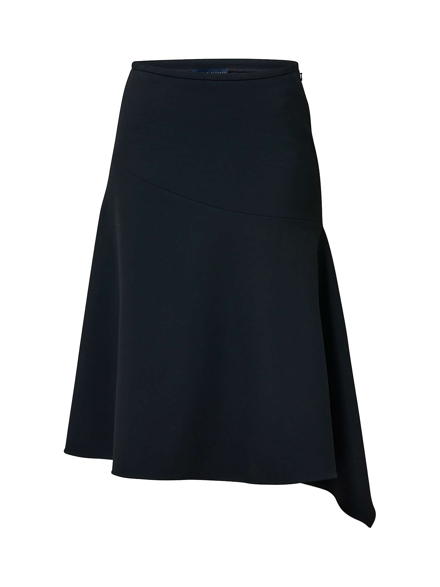 Buy Helen McAlinden Maddison Asymmetric Hem Midi Skirt, Black Online at johnlewis.com