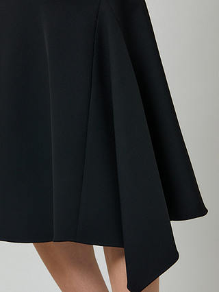 Helen McAlinden Maddison Asymmetric Hem Midi Skirt, Black