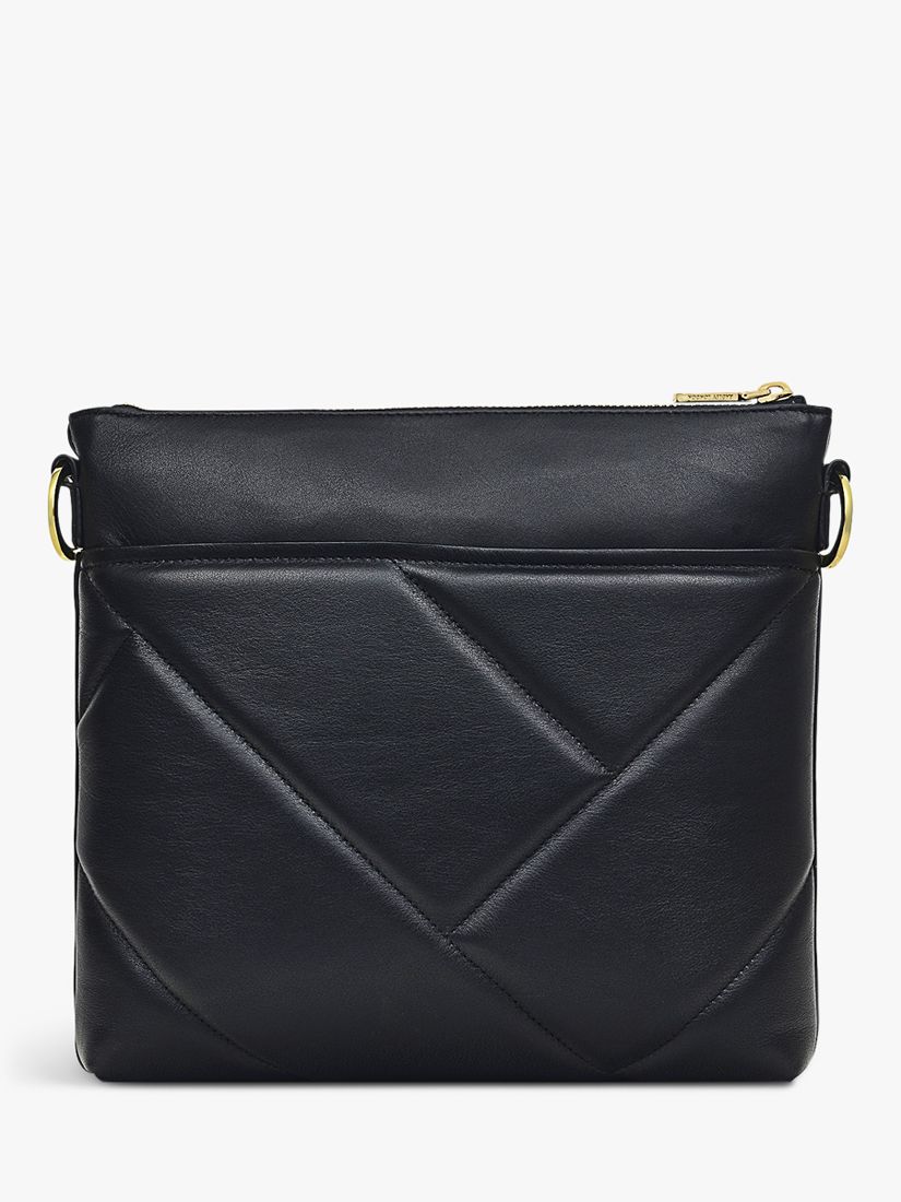 Buy Radley Pockets Geo Quilted 2.0 Leather Handbag, Black Online at johnlewis.com