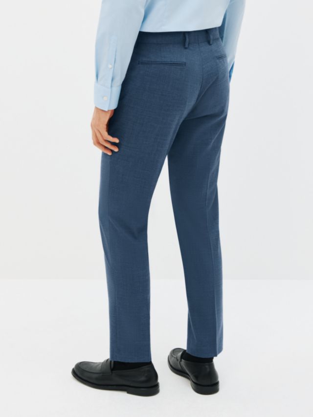 Kin Melange Slim Fit Suit Trousers, Airforce Blue, 30R