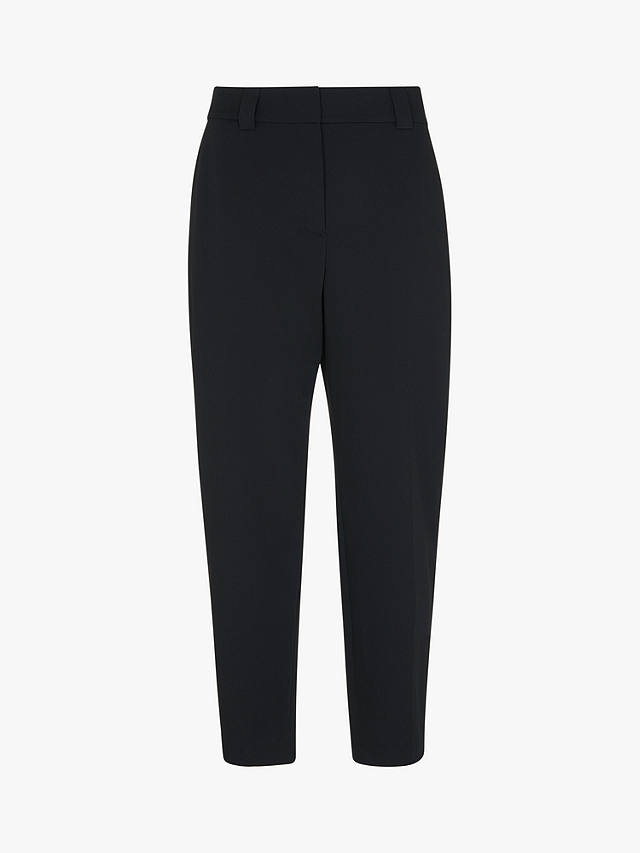 Whistles Lucie Cigarette Wool Blend Trousers, Black