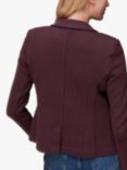 Whistles Slim Jersey Jacket, Aubergine