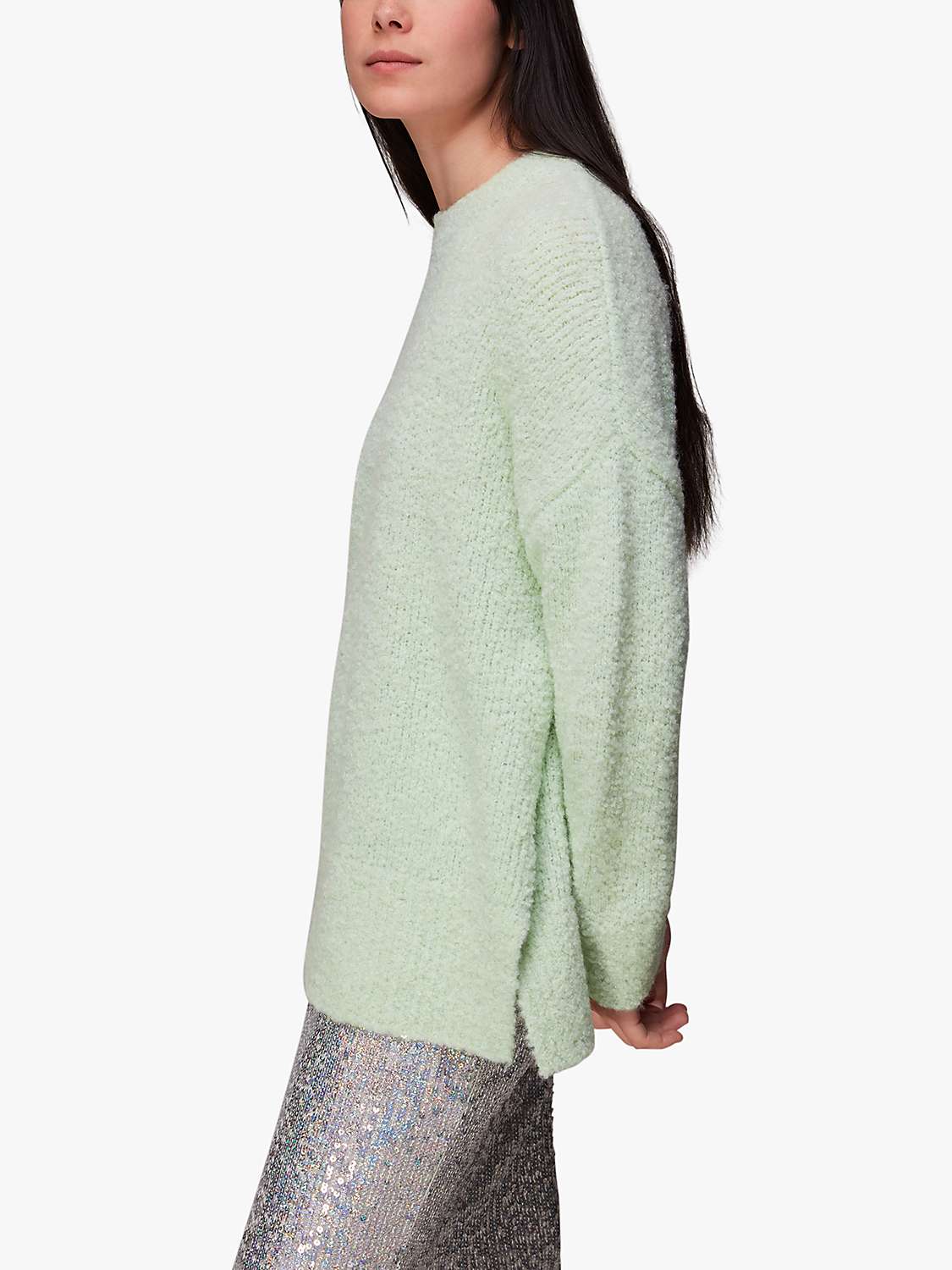 Buy Whistles Relaxed Boucle Wool Blend Jumper Online at johnlewis.com
