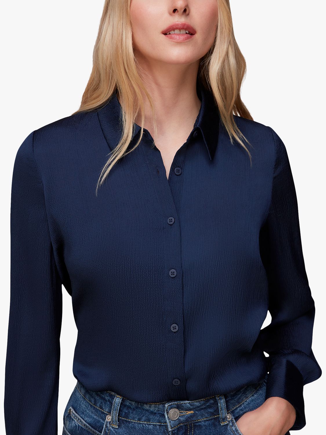 Black Tie Front Button Down Shirt, WHISTLES
