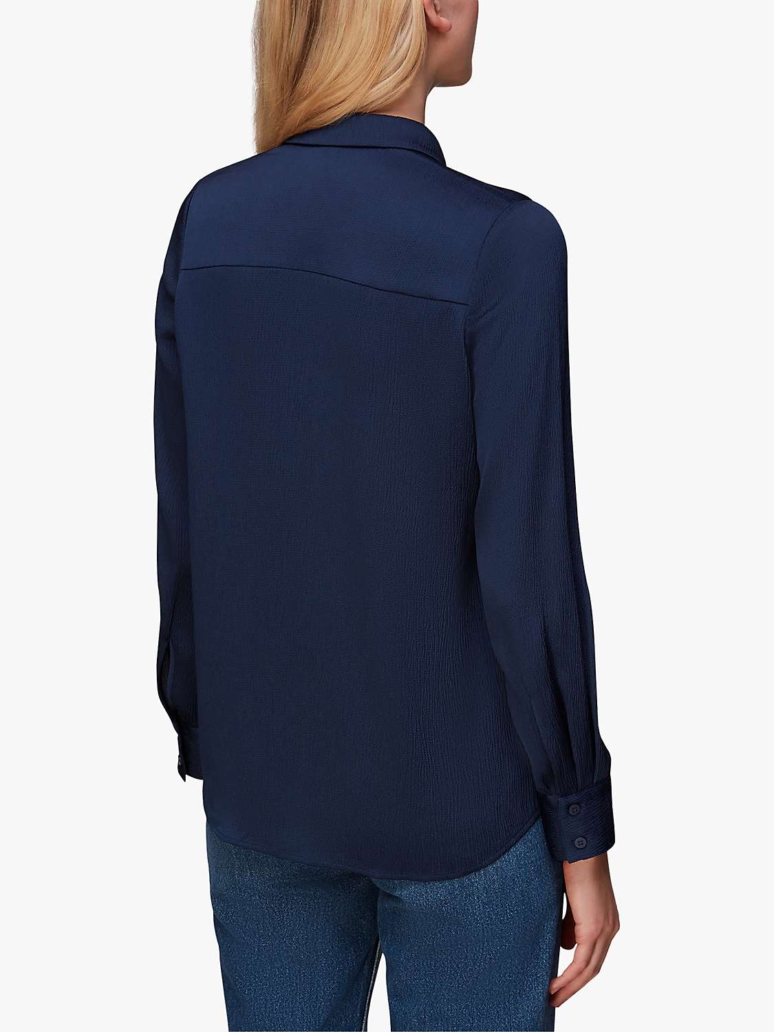 Buy Whistles Molly Satin Shirt Online at johnlewis.com