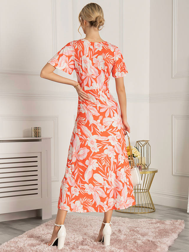 Jolie Moi Dalilah Floral Maxi Dress, Orange