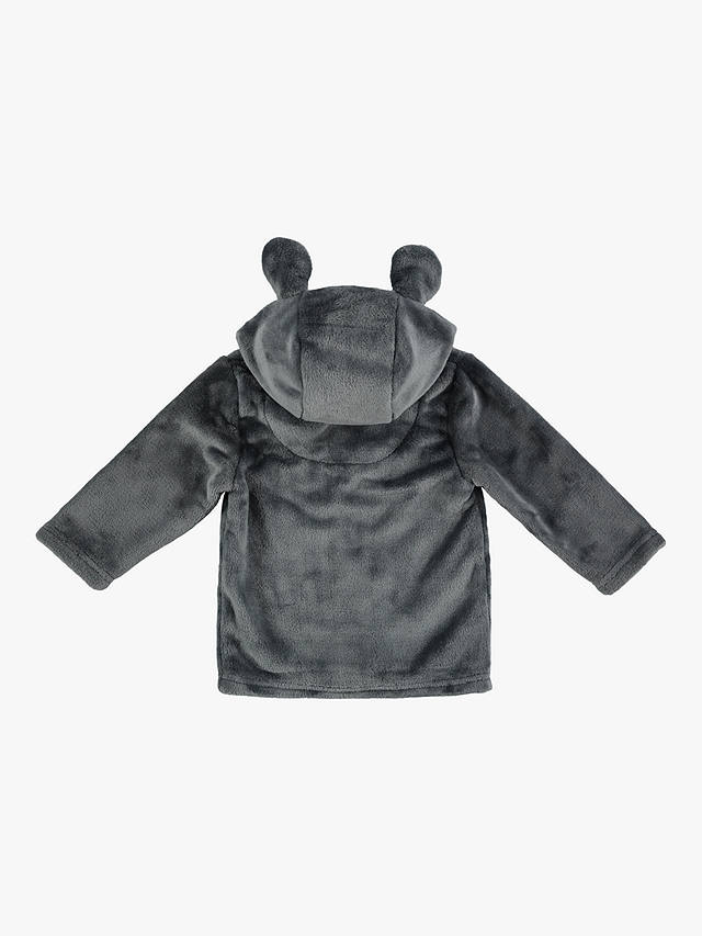 From Babies with Love Kindness is Magic Teddy Fleece Hoodie, Charcoal Grey