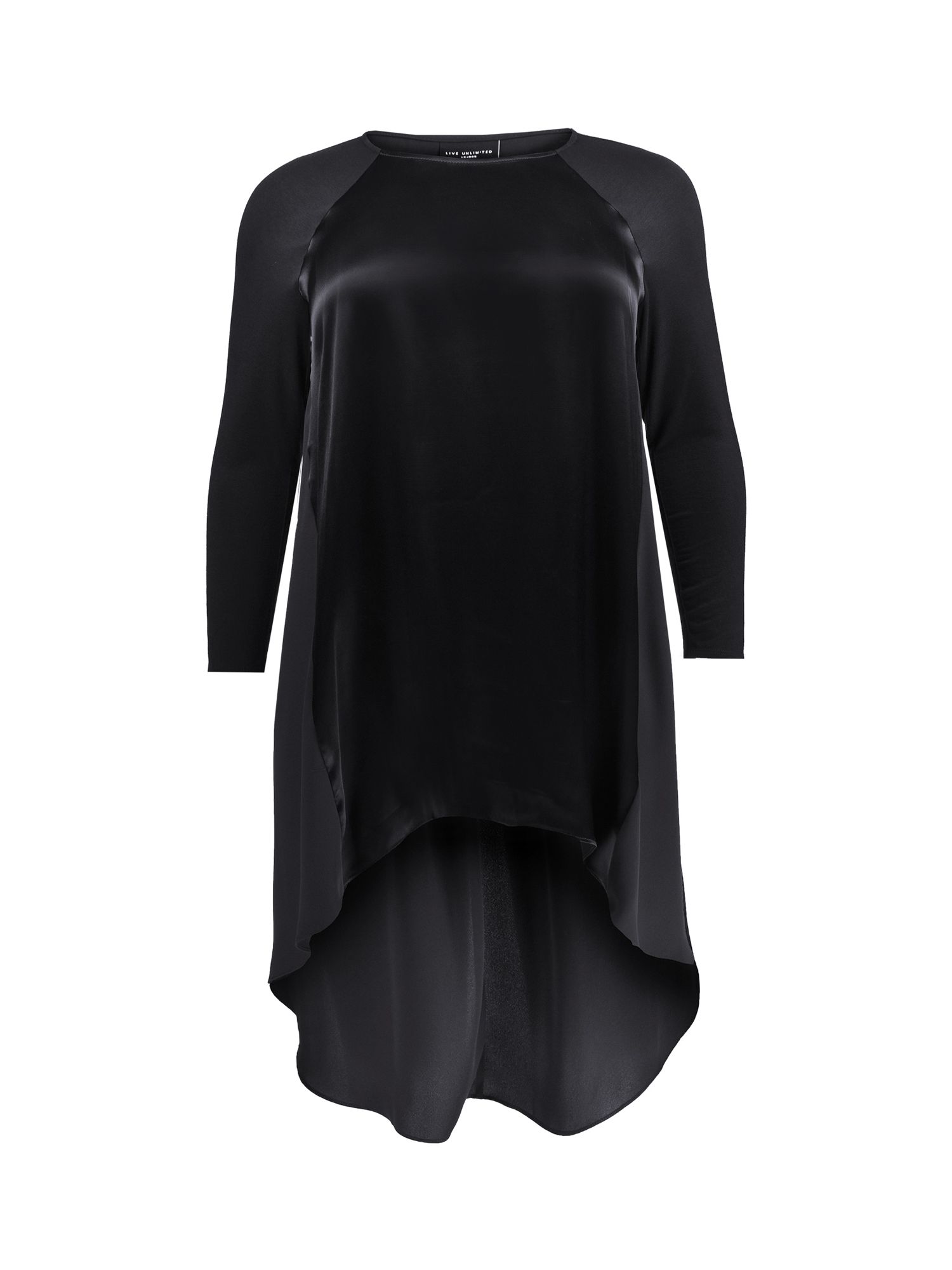 Live Unlimited Curve High-Low Jersey Tunic, Black, 12