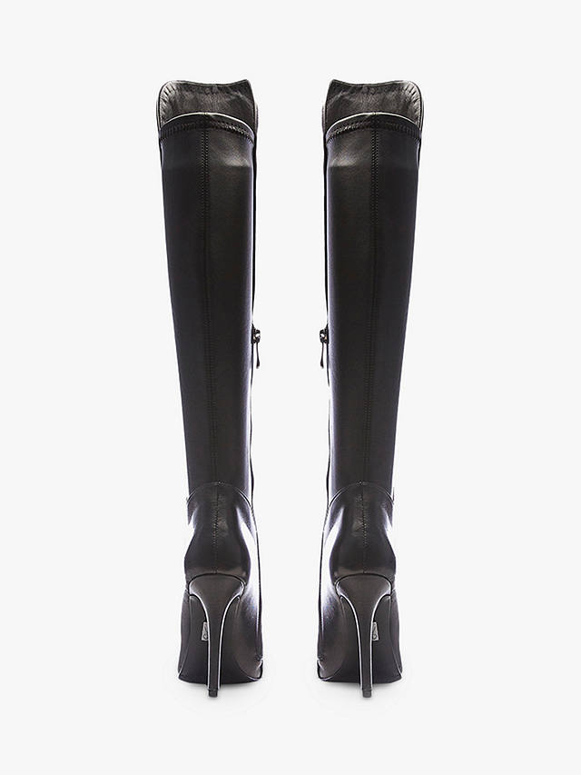 Moda in Pelle Savi Leather Over The Knee Boots, Black