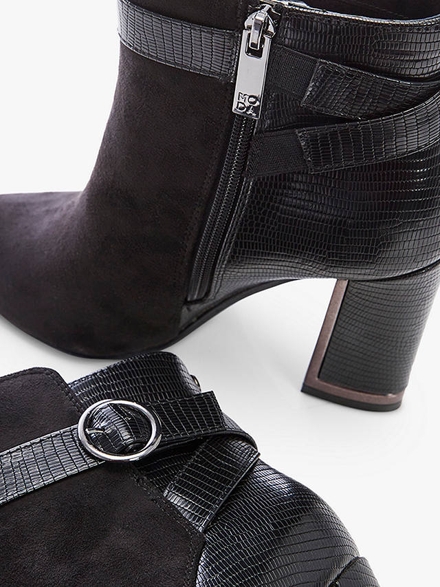 Moda in Pelle Kirsten Suede Ankle Boots, Black