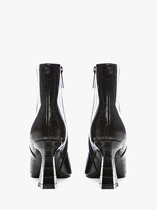 Moda in Pelle Linette Patent Croc Ankle Boots