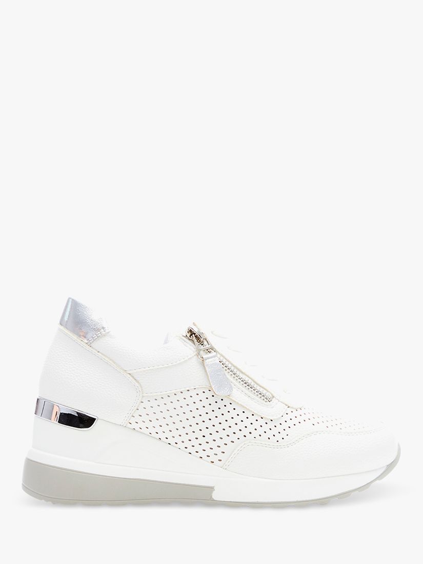 White wedge heel on sale trainers