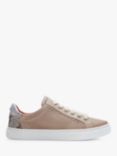 Moda in Pelle Anatoli Leather Lace Up Trainers, Stone