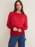 Phase Eight Jen Mohair Wool Blend Dip Dye Jumper, Red