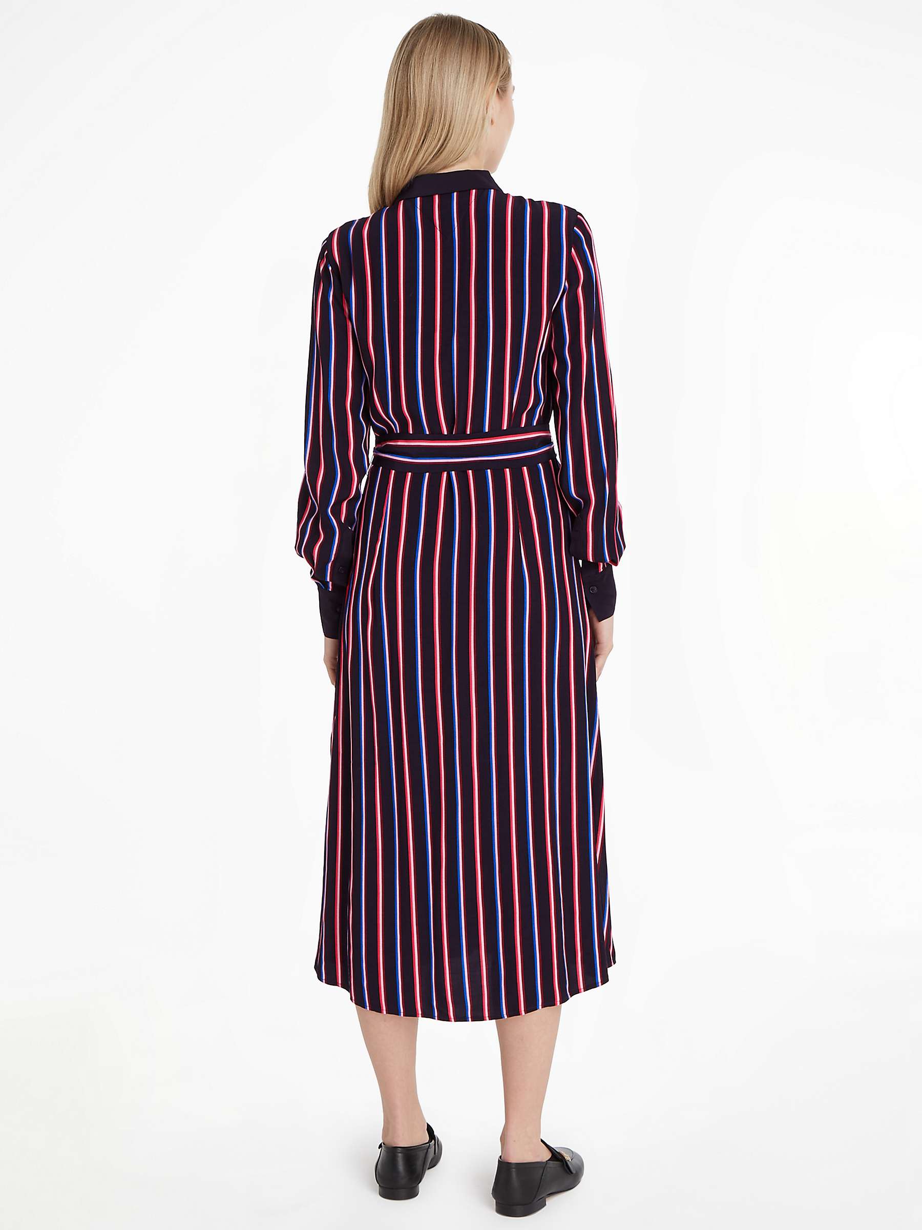 Buy Tommy Hilfiger Stripe Shirt Midi Dress, Mini Pop Stripe Online at johnlewis.com