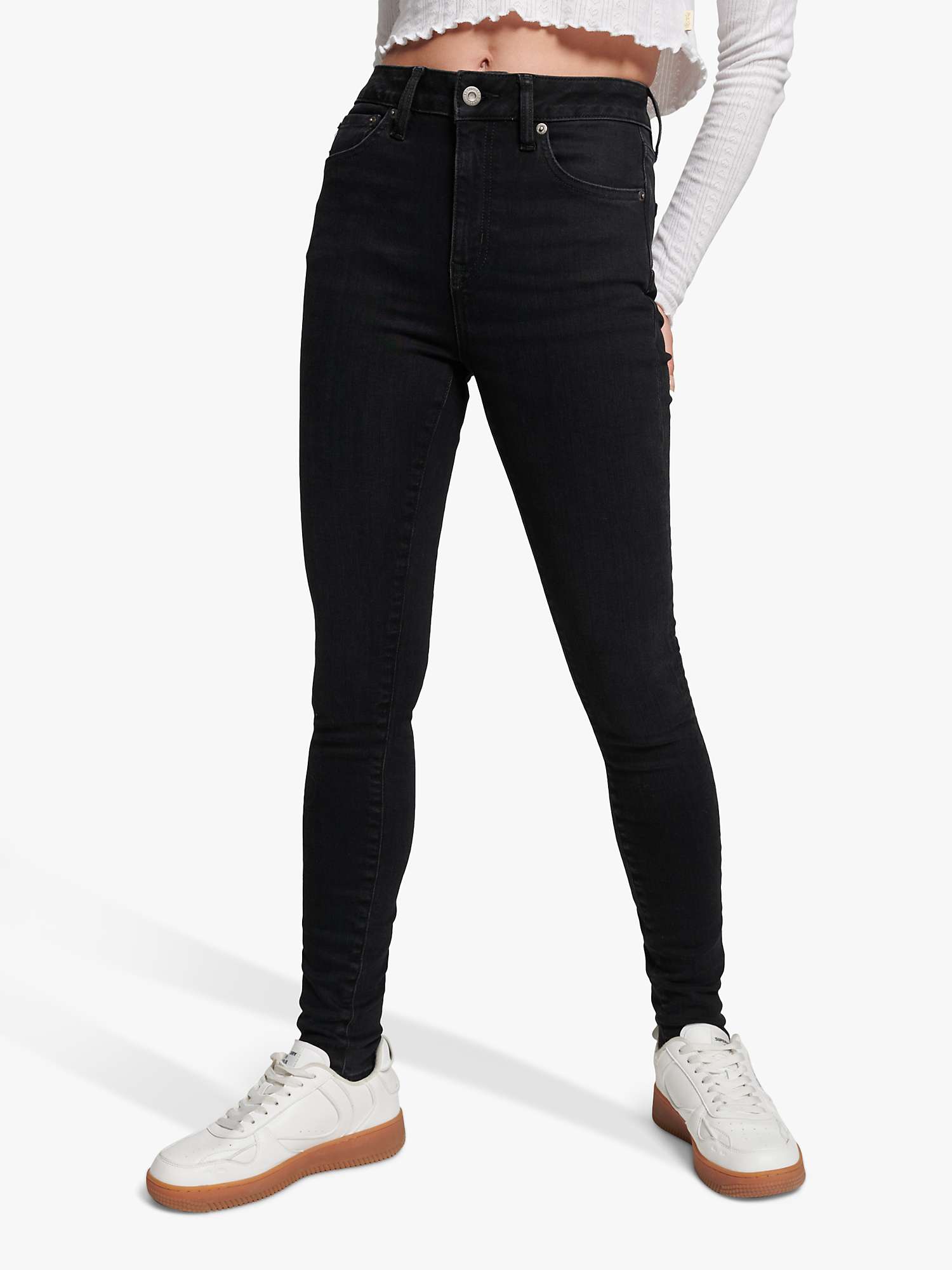 Buy Superdry Vintage High Rise Skinny Jeans Online at johnlewis.com