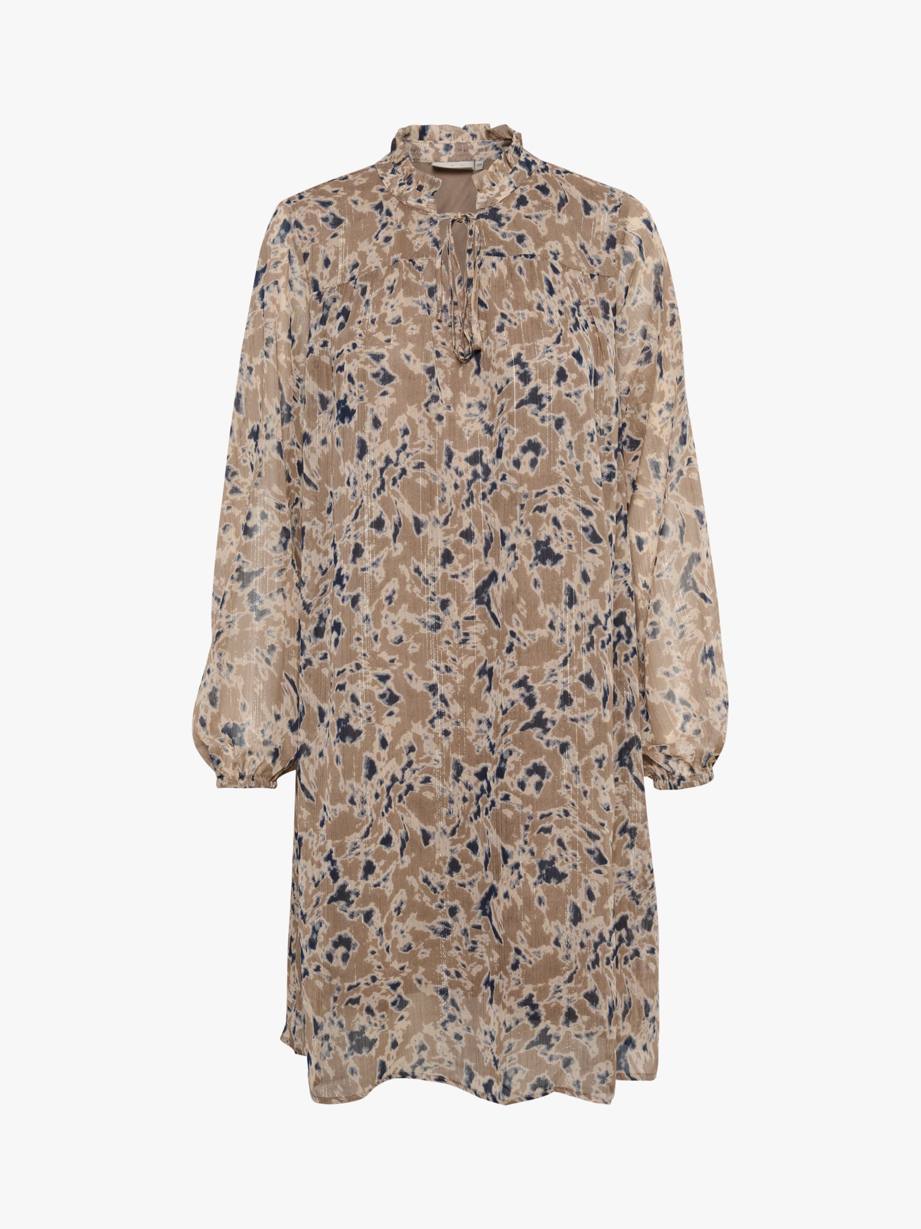 Buy KAFFE Sunda Abstract Knee Length Dress, Fallen Rock/Blue Online at johnlewis.com