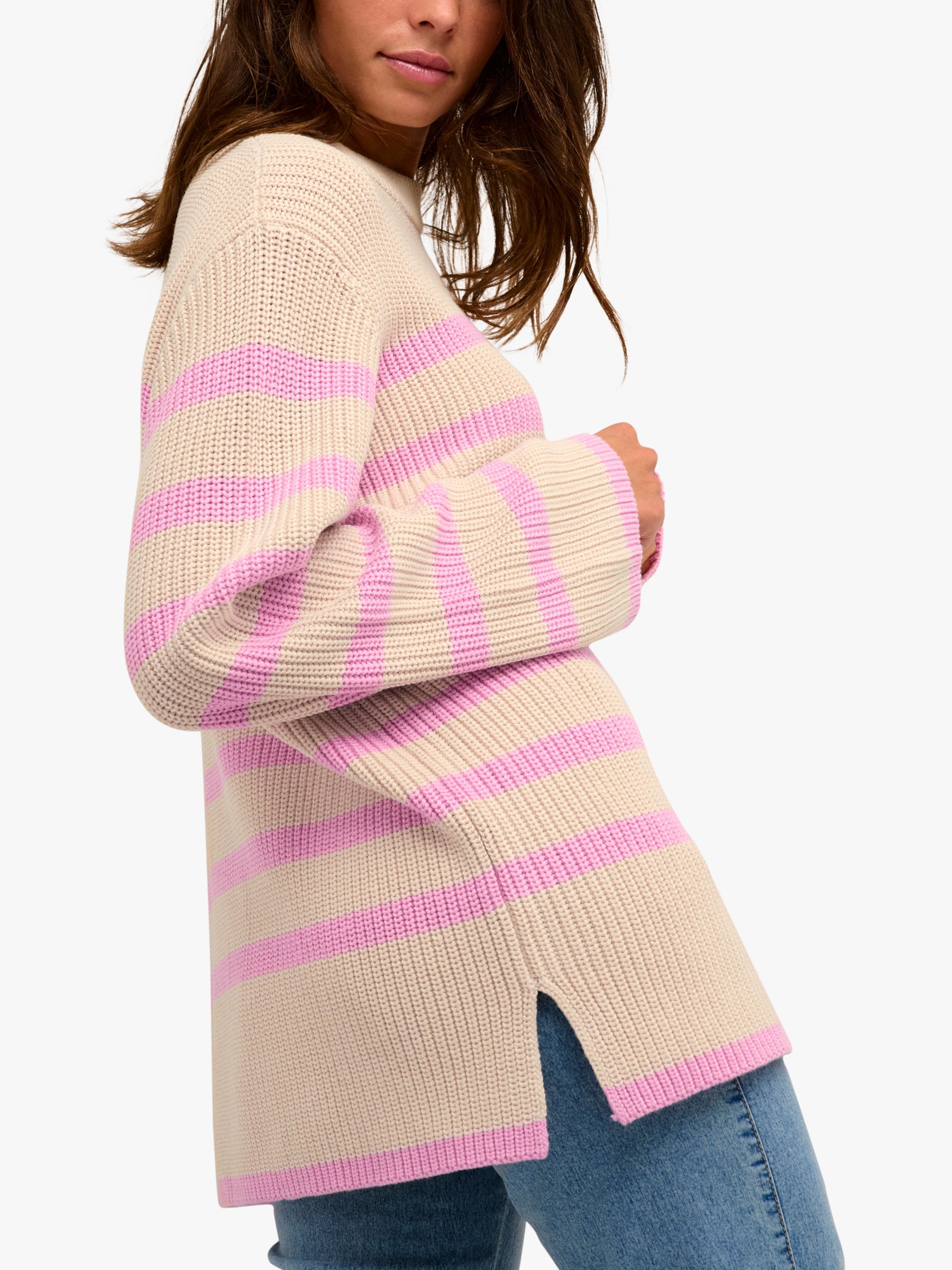 Buy KAFFE Cilla Oversize Knit Pullover Stripe Jumper Online at johnlewis.com
