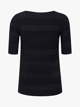 KAFFE Ria Stripe T-Shirt, Black Deep