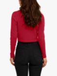 KAFFE Astrid Short Bolero Cardigan, Haute Red