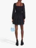 kourt Wren Fitted Bodice Mini Dress, Black