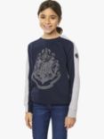 Fabric Flavours Kids' Hogwarts Crest Sweatshirt & Marauders Map Backpack Set, Blue