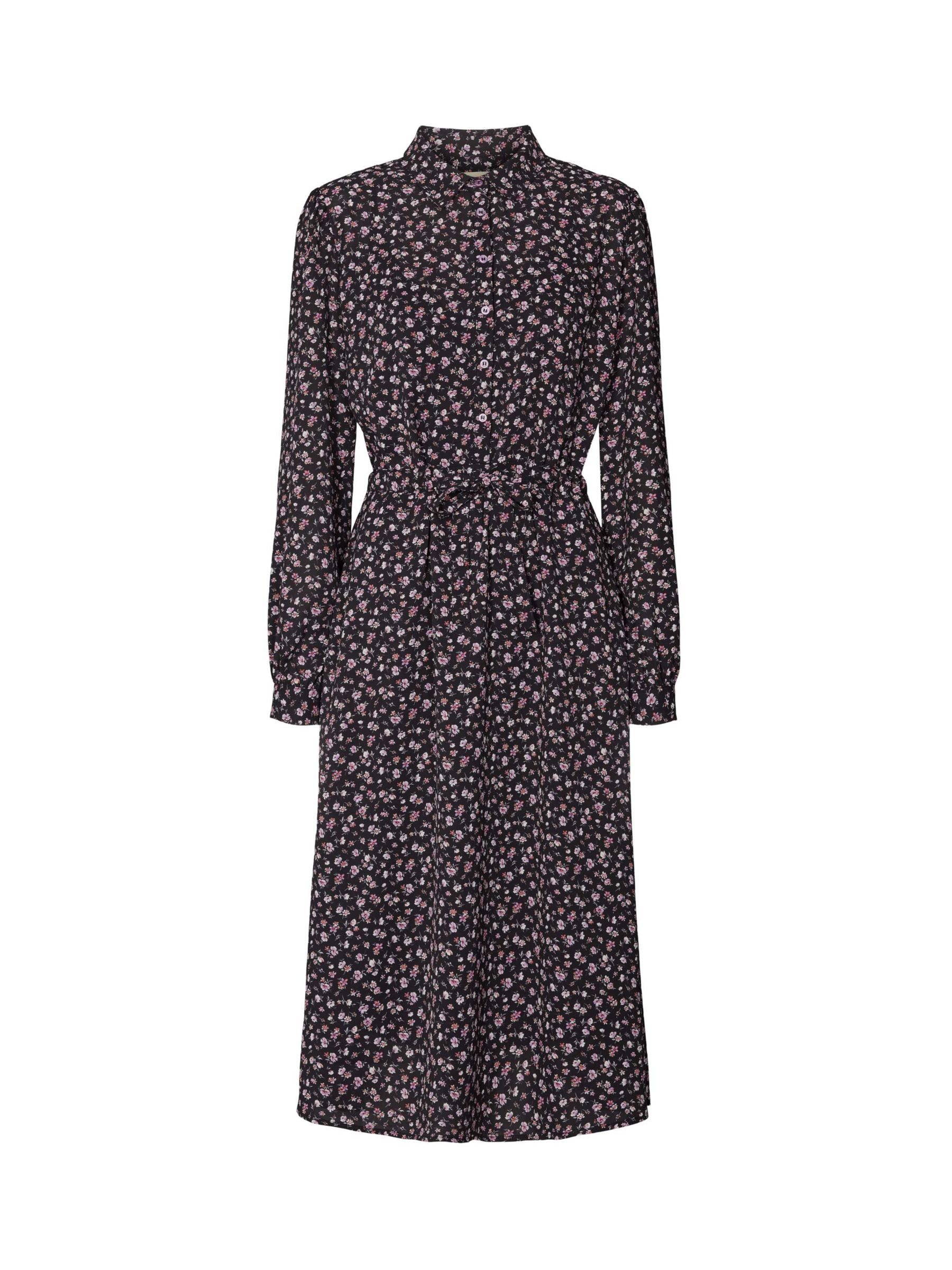 Lollys Laundry Floral Print Dita Dress, Grey/Multi at John Lewis & Partners