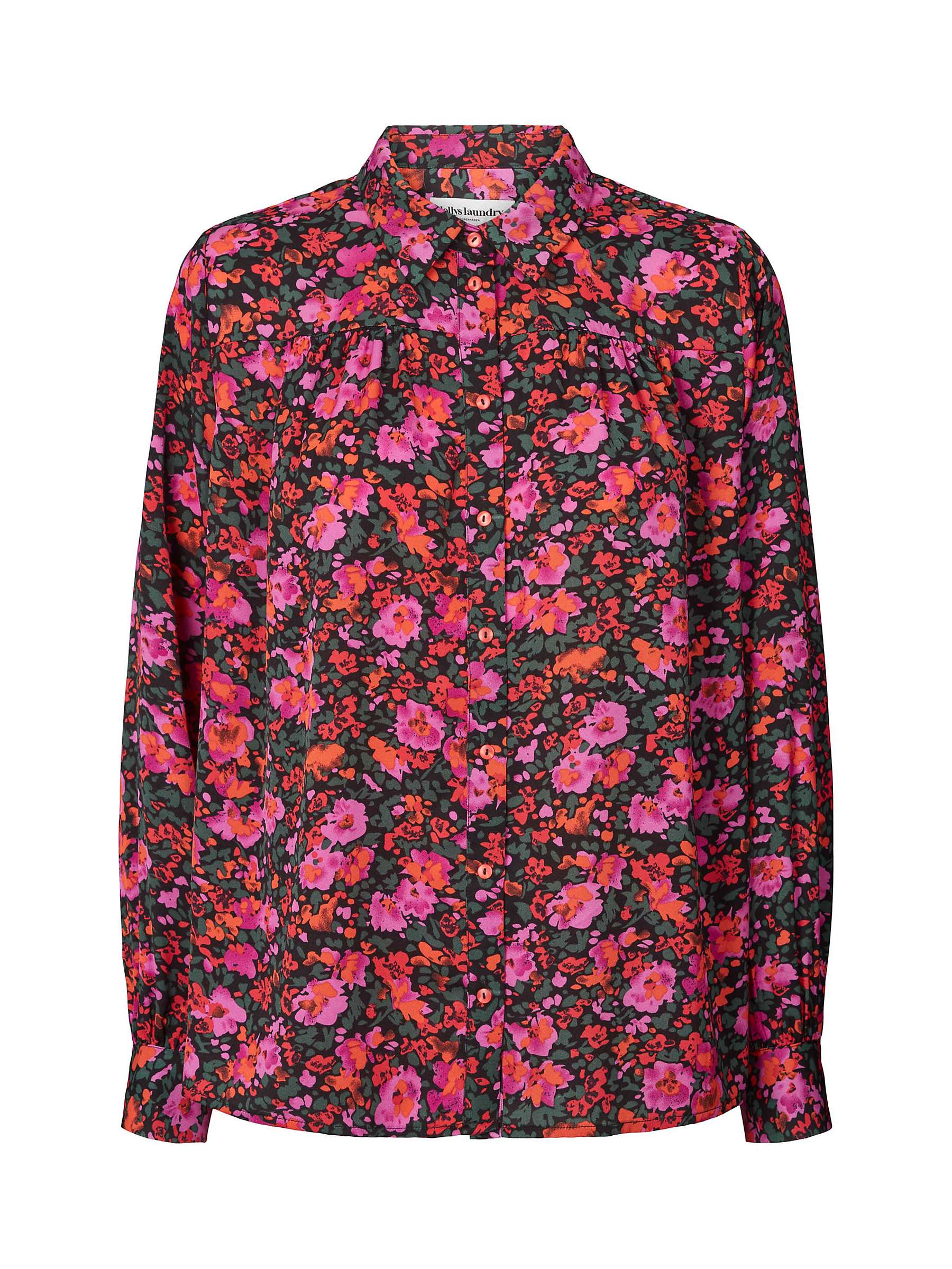 Lollys Laundry Allison Floral Print Shirt, Red at John Lewis & Partners
