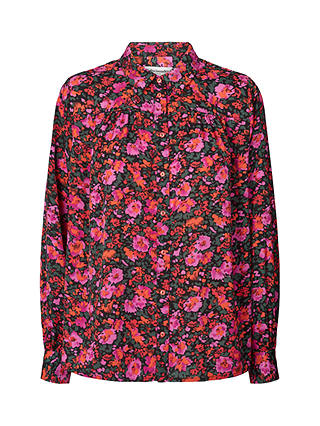Lollys Laundry Allison Floral Print Shirt, Red