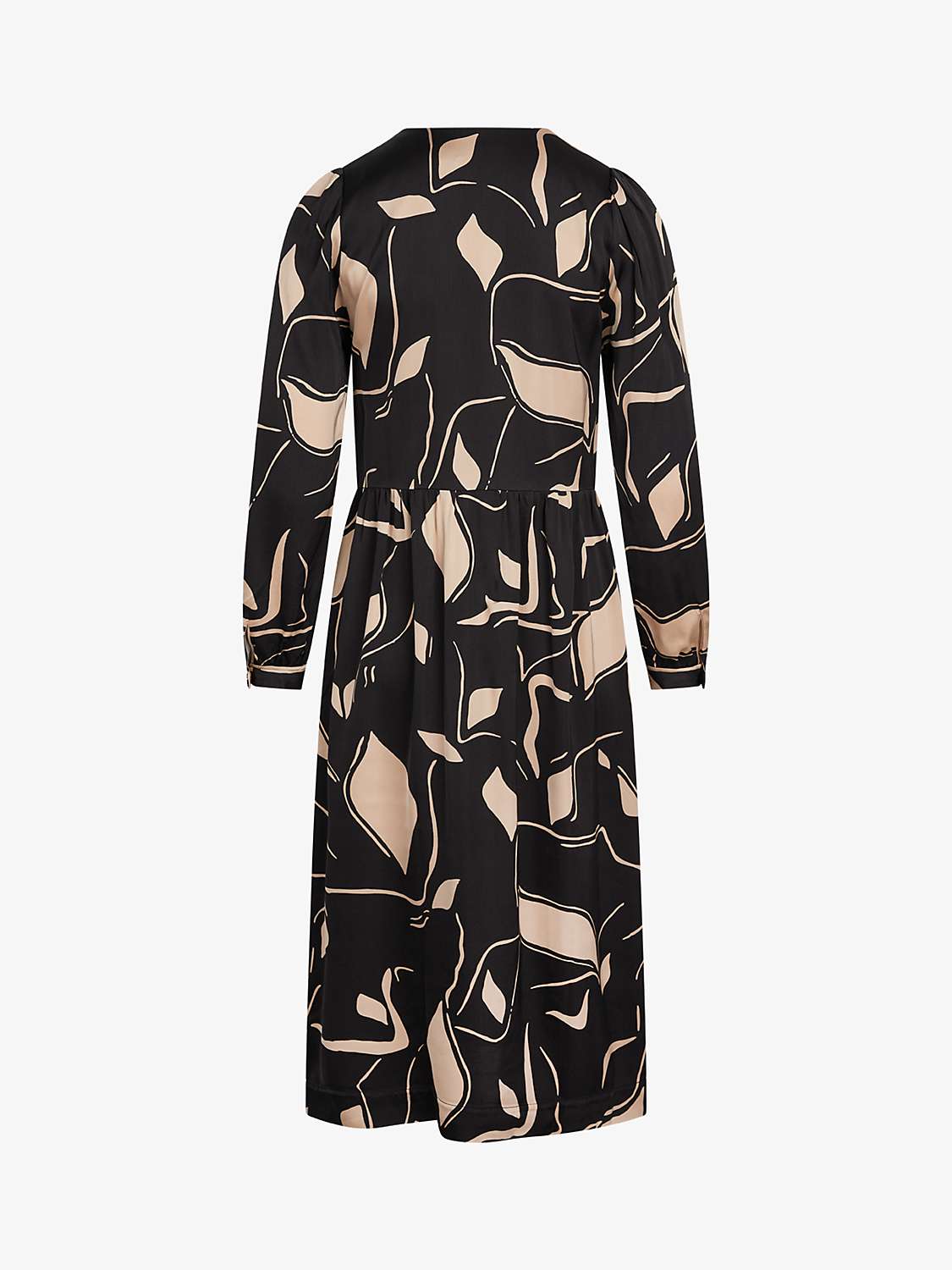 Buy Noa Noa Sianna Abstract Print Midi Dress, Beige/Black Online at johnlewis.com
