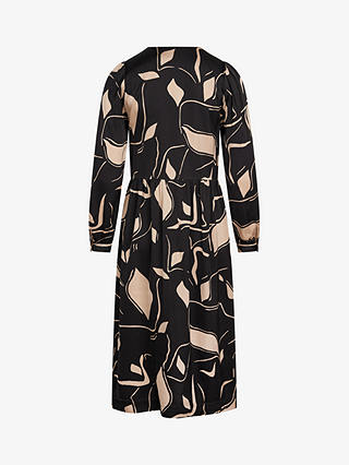 Noa Noa Sianna Abstract Print Midi Dress, Beige/Black