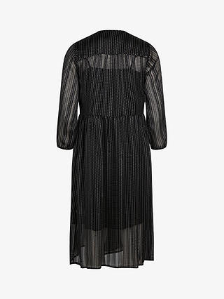 Noa Noa Gertha Shimmer Georgette Dress, Black