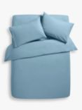 John Lewis Crisp & Fresh 200 Thread Count Egyptian Cotton Bedding, Lake Blue