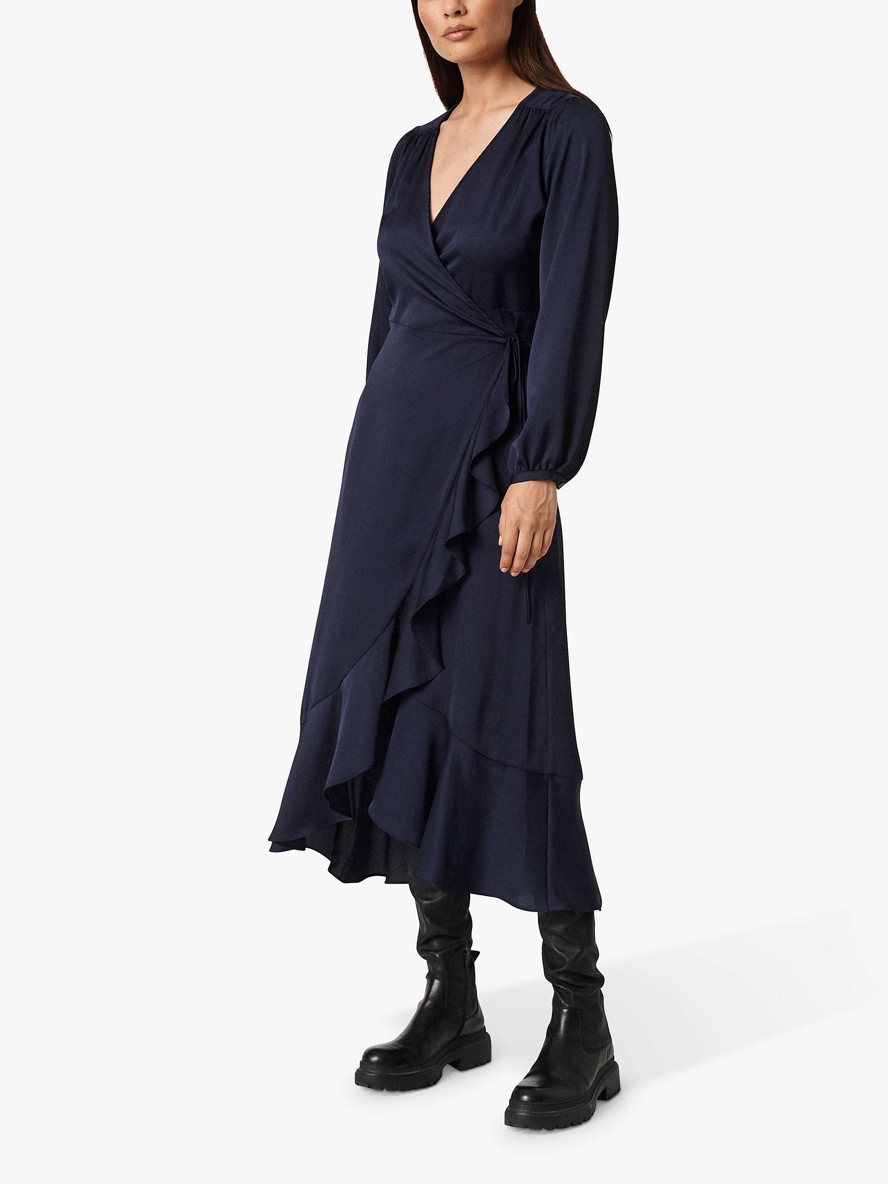 Buy Soaked In Luxury Karven Long Sleeve Wrap Dress, Night Sky Online at johnlewis.com